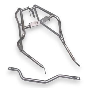 Seitenkoffersystem für Suzuki DL 650 Silber Seitenkoffer 46 L & Träger Cutout
