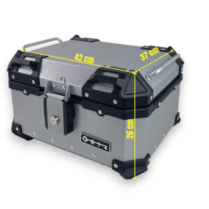 Alukoffersystem Silber für Suzuki DL 650 35L & 46L Top & Seitenkoffer Cutout