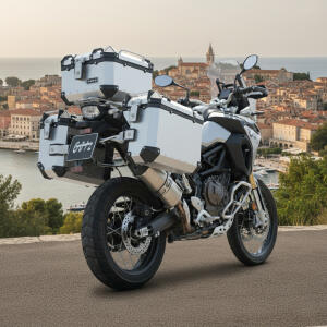 Alukoffersystem Silber für Suzuki DL 650 35L &...