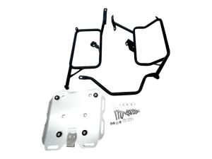 Seitenkoffersystem Alu 46L schwarz für KTM 790 Adventure & Träger Cutout