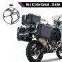 Alu Case system Black for KTM 1290 Adventure 35 L Topcase & Side cases 46 L Cutout