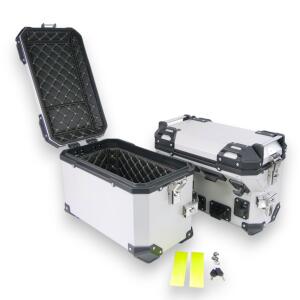 Alu Case system & rack silver for KTM 1050-1290 Adventure 22l & 46l Cutout