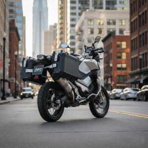 Side Case set alu & Rack for Honda X-ADV 750 black...