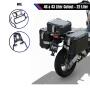 Case set & Rack black for Honda X-ADV 750 22+46L Top & Side case Cutout