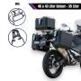 Case set & Rack black for Honda X-ADV 750 35+46L Top & Side case Cutout
