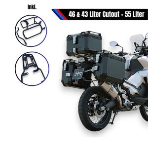 Alu Case system Black for Honda X-ADV 750 55 L Topcase...