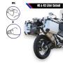 Side Case set alu & Rack for Honda X-ADV 750 silber 46l Cutout