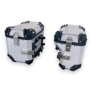 Kofferset & Träger Silber für Honda X-ADV 750 55+46L Top & Seitenkoffer Cutout