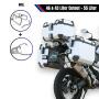 Kofferset & Träger Silber für Honda X-ADV 750 55+46L Top & Seitenkoffer Cutout