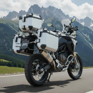 Koffersystem silber Alu für Honda CRF 1100 AfricaTwin 45L & 46L Cutout
