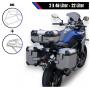 Alukofferset & Träger Silber für BMW R 1300 GS 22L & 2x 46l Top & Seitenkoffer