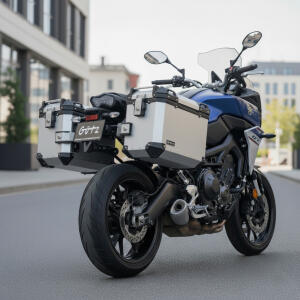Seitenkofferset & Träger Silber für BMW R...