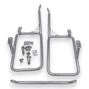Alukofferset & Träger Silber für BMW R 1300 GS 55L & 2x 36l Top & Seitenkoffer