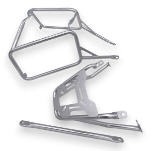 Alukofferset & Träger Silber für Yamaha GT 900 - 35L & 2x46L Top & Seitenkoffer