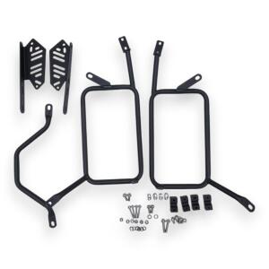 Alukofferset & Träger Schwarz für Kawasaki Versys 650 22L & 2X46L Top & Seitenkoffer