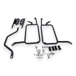 Alukofferset & Träger Schwarz für Kawasaki Versys 650 22L & 2X46L Top & Seitenkoffer