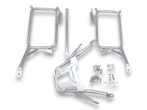 Seitenkofferset alu & Träger Silver für Honda NX 400 2 X 46 Liter