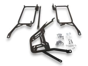 Alukofferset & Träger Schwarz für Honda NX 400 45L & 2X36L Top & Seitenkoffer