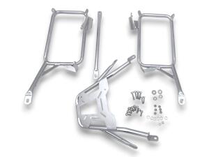 Pannier Box Set alu silver & rack for Honda NX 400 35L & 2X 36L Top & Side