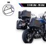 Alukofferset & Träger Schwarz für Honda XL 750 55L & 2X46L Top & Seitenkoffer