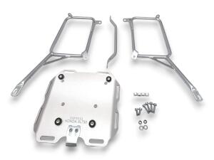 Pannier Box Set alu silver & rack for Honda XL 750 35L & 2X 46L Top & Side