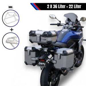 Pannier Box Set & rack for Honda NC 750 X 22 L 2 X 36 L