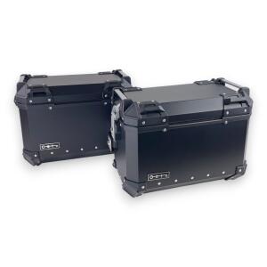 Alukofferset & Träger Schwarz für Honda NT 1100 45L & 2x46L Top & Seitenkoffer