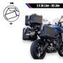 Alukofferset & Träger Schwarz für Honda NT 1100 55L & 2x36L Top & Seitenkoffer