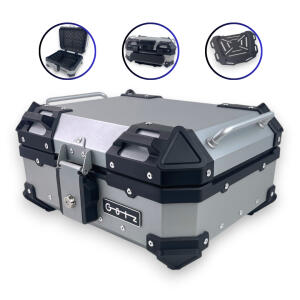 Alukofferset & Träger Silber für Honda NT 1100 22L & 2x36L Top & Seitenkoffer