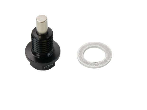 Oil drain plug magnet black M20x1,5