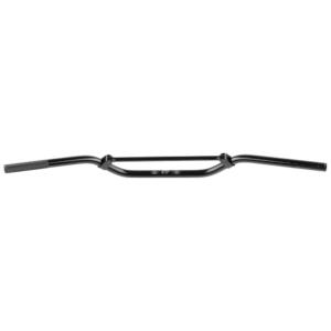 Motocross alu handlebars, high for Kawasaki KVF 700 Prairie in black with ABE