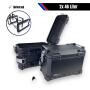 Motorrad Seitenkoffersystem 2x46L schwarz & Universal Träger