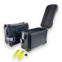 Alukofferset & universal Träger 55L & 2x36L schwarz Top & Seitenkoffer Motorrad