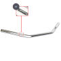 Stahllenker Dragbar medium chrom 25,4mm für Harley Davidson 1340 Dyna Glide mit Kabelkerben + ABE