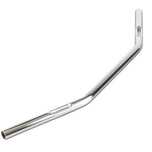 Stahllenker Dragbar medium chrom 25,4mm für Harley Davidson 1584 Softail Rocker mit Kabelkerben + ABE