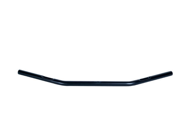 Steel-Handlebar Dragbar medium black 1inch for Triumph Bonneville T120, black 1200 with cable notches