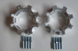 Spurverbreiterungen 100mm Lochkreis hinten z.B. SMC, Barossa, Kreidler, SEIKEL, Explorer, Rex, Yamaha YFS 200 Blaster B-Ware