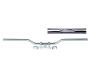 Steel Handlebar Speedfighter 1inch for Kawasaki VN 1500 / SE, Classic, Cl. Tourer in chrome with cable notches