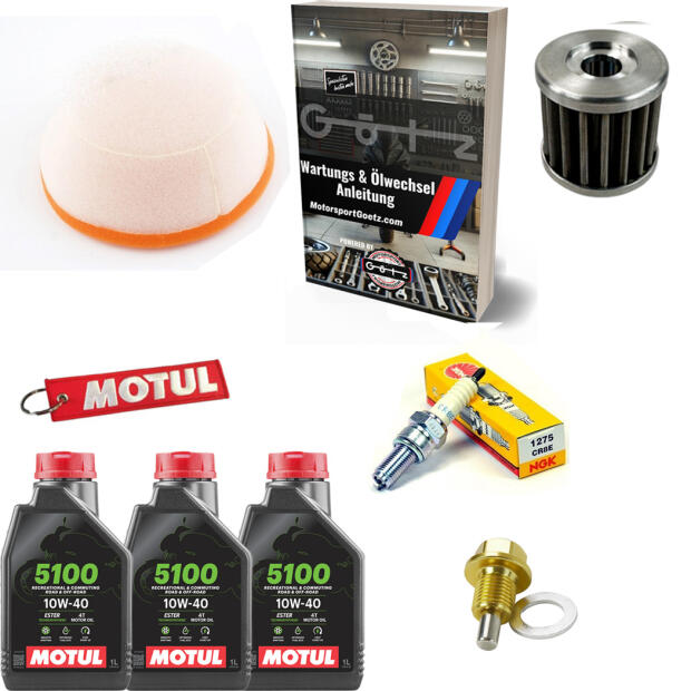 Racing Wartungskit für Suzuki DRZ 400 DR-Z 400 SM & Stainless steel micron oil filter