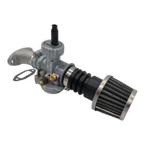 Vergaser 19mm Bing Nachbau für Zündapp GTS KS CS C 50 & Luftfilter & Ansaugstutzen & Tuning & Anleitung