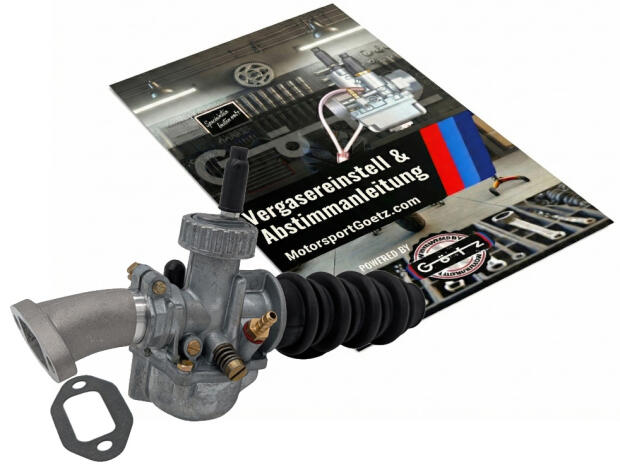 Vergaser 19mm Bing Nachbau für Zündapp GTS CS 50 langer 110mm Ansauggummi- Stutzen Tuning Anleitung