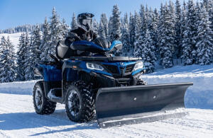 Schneeschild für Loncin XWolf 1000 700 550 300 200 mit Gummischürfleiste
