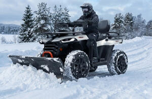 Schneeschild 132 für Segway Snarler AT5 AT6 AT10 & Schnellladapter