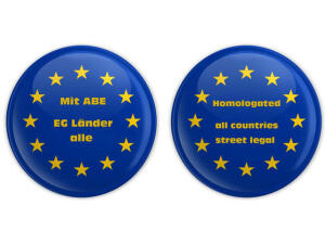 Stahllenker Roadstar Medium chrome Kabelkerbe für Indian Scout 1130 25,4mm