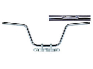Stahllenker Apehanger chrom 1“ 25,4mm für Harley Davidson XR 1200 mit Kabelkerben