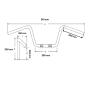 Stahllenker Apehanger chrom 1“ 25,4mm für Harley Davidson 1340 Low Rider mit Kabelkerben