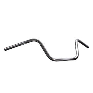 Stahllenker Apehanger chrom 1“ 25,4mm für Harley Davidson 1800 Softail Slim S mit Kabelkerben