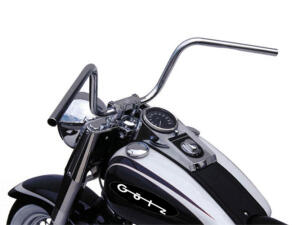 Stahllenker Apehanger chrom 1“ 25,4mm für Harley Davidson 1690 Tri Glide mit ABE