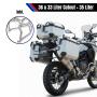 Alukofferset & Träger silber für BMW R 1200/1250 GS 35L & 36L/33L Cutout