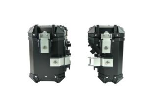 Pannier Box set alu & rack black for BMW BMW F750/800/850/900 GS Adventure 22l & 36l Cutout